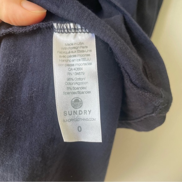 Anthropologie Dress Womens Plus Size 0 XS Navy Tiered‎ Dress Sundry EUC - Picture 4 of 7